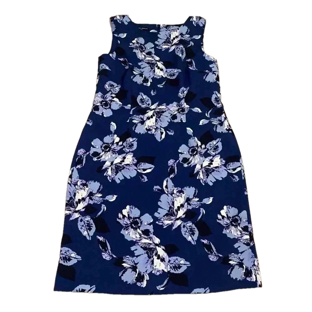 MARIO  SERRANI blue floral formal dress. Size 8